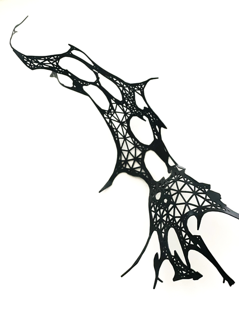 Peter Macapia, ‘Dirty Geometry: Shadows 3’, 2018, Sculpture, Aluminum Black Powder Coat, Priveekollektie Contemporary Art | Design