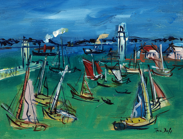 Jean Dufy, ‘Le Port’, c. 1950, Painting, Oil on canvas, Opera Gallery Gallery Auction