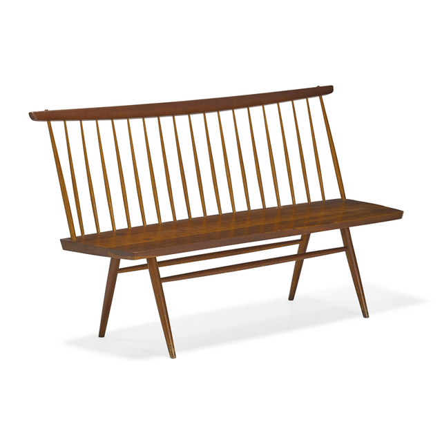 George Nakashima Nakashima Studio Straight Edge Bench With