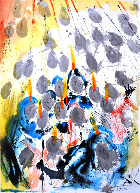 Salvador Dalí, ‘There Appeared To Them Separated Tongues’, 1967, Print, Original colored lithograph on heavy rag paper, Baterbys