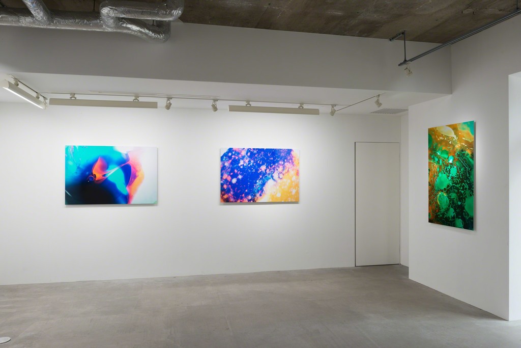 Fujisaki Ryoichi "colored oil" series, 2015, photo: Ken Kato Fujisaki Ryoichi "colored oil" series, 2015, photo: Ken Kato