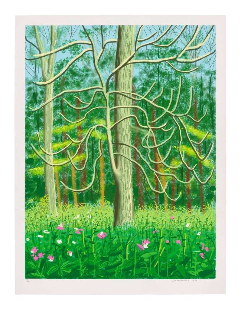 David Hockney - The Arrival of Spring in Woldgate, East Yorkshire in 2011 (twenty eleven) - 4 May