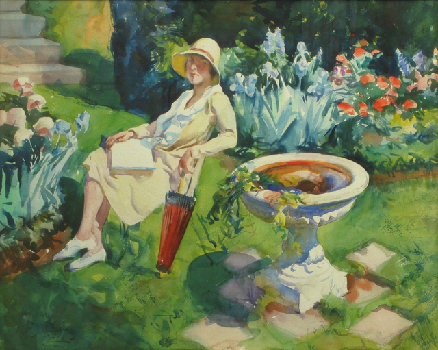Aiden Lassell Ripley, ‘Lady in the Courtyard’, 1930, Vose Galleries