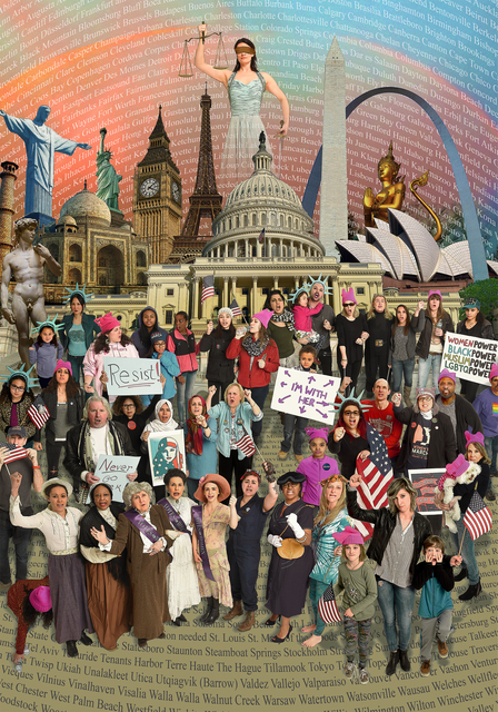 Pops Peterson, ‘I'm with Her (Freedom of Assembly)’, 2017, Photography, Archival Pigment Print on Canvas, Sohn Fine Art