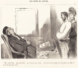 Honoré Daumier, ‘Vous aviez faim... ce n'est pas une raison...’, 1845, National Gallery of Art, Washington, D.C.