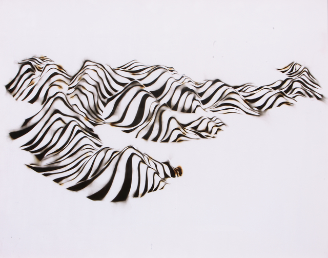 Pamen Pereira, ‘Antarctic Mountain Range’, 2008, Painting, Smoke on velvet, SET ESPAI D'ART