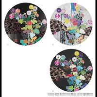 Takashi Murakami - 1. Kansei: Skulls / 2. Kansei: Like The River's Flow / 3. Kansei: Wildflowers Glowing in the Night
