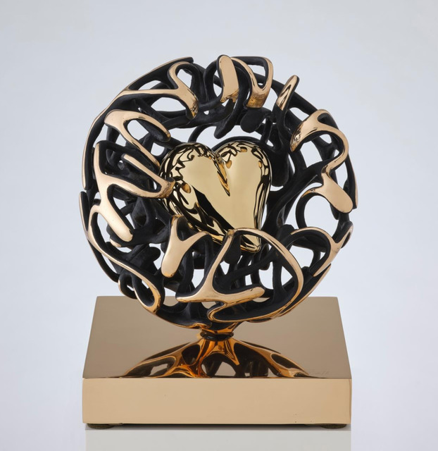 Gianfranco Meggiato, ‘Sfera Cuore’, 2020, Sculpture, Bronze, ZK Gallery