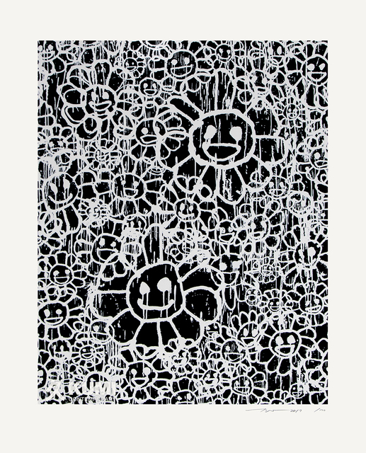 Takashi Murakami, ‘Murakami x MADSAKI Flowers Black A’, 2017, Kumi Contemporary / Verso Contemporary