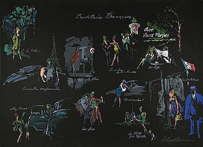 LeRoy Neiman, ‘Prostitutee Francaise (La Nuit De Paris)’, 1980, David Parker Gallery