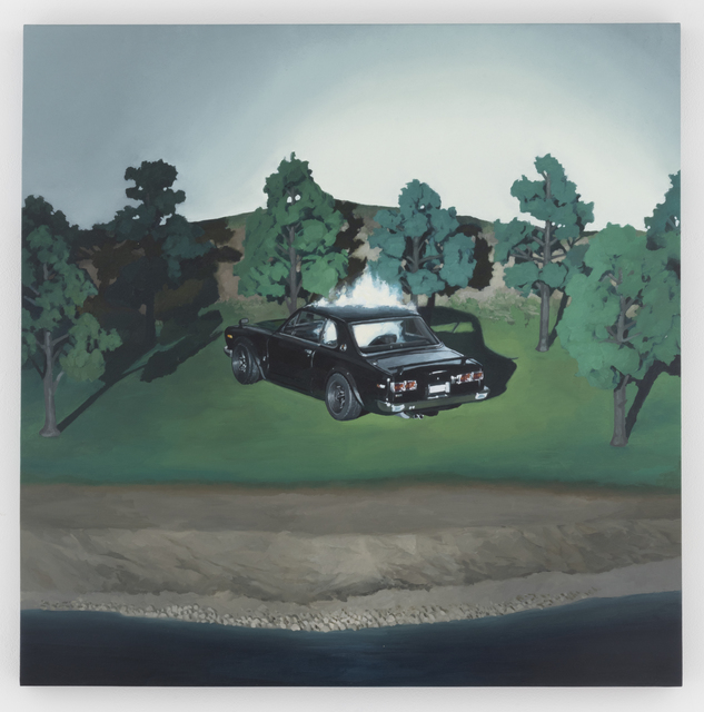 Motohide Takami, ‘Burning ’, 2019, Painting, Oil and chalk on panel, SEIZAN Gallery