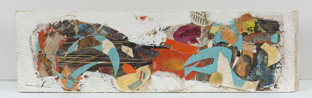 Beatrice Mandelman, ‘Untitled’, c. 1958, Sculpture, Gouache and collage on wood block, Rosenberg & Co.