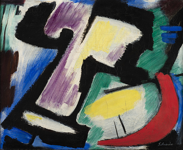 Gérard Schneider, ‘Opus 492’, 1952, Painting, Oil on canvas, Il Ponte