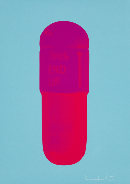 Damien Hirst, ‘The Cure - Deep Sky Blue/Electric Purple/Lipstick Red’, 2014, Paul Stolper Gallery