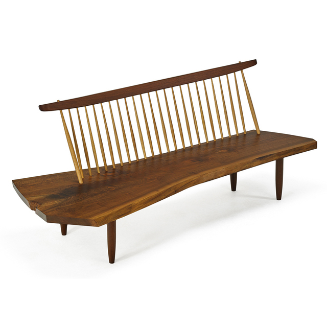 Mira Nakashima, ‘Conoid Bench With Back, New Hope, PA’, 1993, Rago/Wright