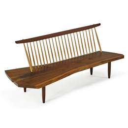 Conoid Bench With Back, New Hope, PA