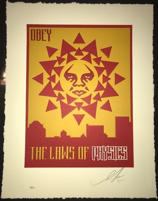 Shepard Fairey (OBEY), ‘Laws of Physics Variant Edition Of 10’, 2015, New Union Gallery