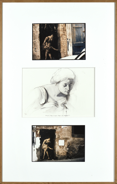 Ernest Pignon-Ernest, ‘Etude pour la madone au serpent’, 1991, Drawing, Collage or other Work on Paper, Ink on paper and photography, Millon