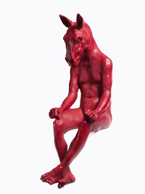 Beth Carter, ‘Horsechild’, Sculpture, Resin, red pigment, Hugo Galerie