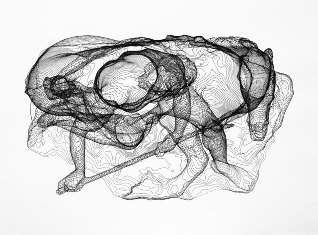Zachary Eastwood-Bloom, ‘Neptune’, 2017, Print, Plotted ink drawing, Pangolin London