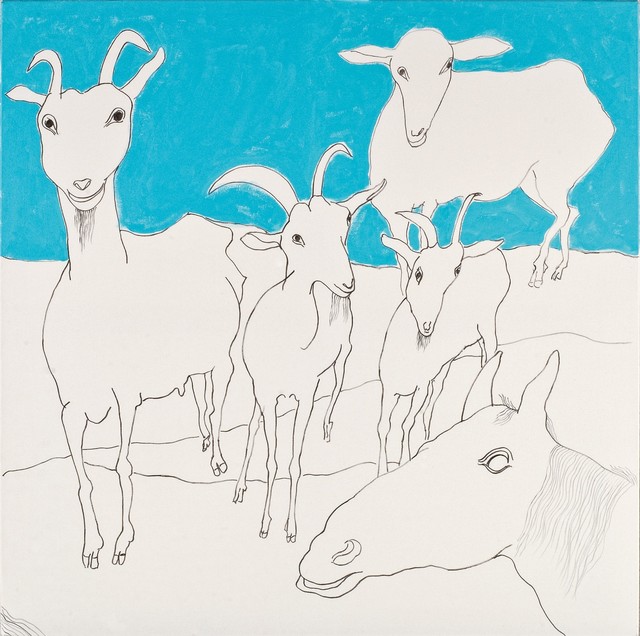 Oswald Oberhuber, ‘Ziegen und Schafe’, 2009, Belvedere Museum