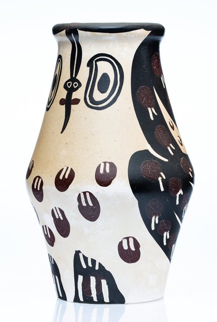 Pablo Picasso, ‘Hibou marron noir’, 1951, White earthenware ceramic vase, partially engraved, with colored engobe and glaze, Heritage Auctions