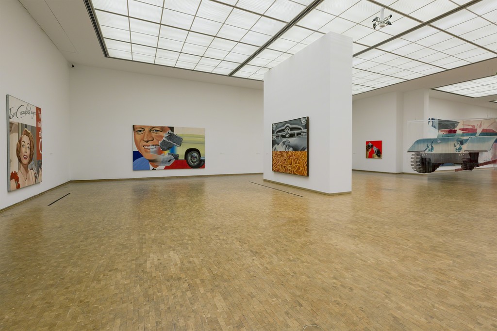 Installation view "James Rosenquist: Painting as Immersion”, Museum Ludwig, Cologne, Photo: Rheinisches Bildarchiv Köln, Cologne/ Rico Burgmann Installation view "James Rosenquist: Painting as Immersion”, Museum Ludwig, Cologne, Photo: Rheinisches Bildarchiv Köln, Cologne/ Rico Burgmann