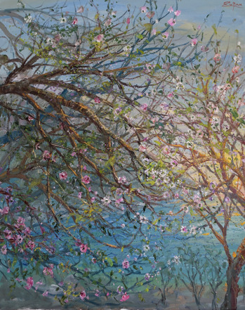 , 'Blossoming Trees on Coast Road,' 2017, Galerie d'Orsay