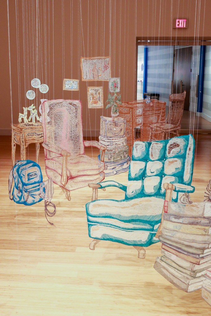 Amanda McCavour: Inside/Out. Installation view at the Virginia Museum of Contemporary Art. Photograph by Glen McClure Amanda McCavour: Inside/Out. Installation view at the Virginia Museum of Contemporary Art. Photograph by Glen McClure