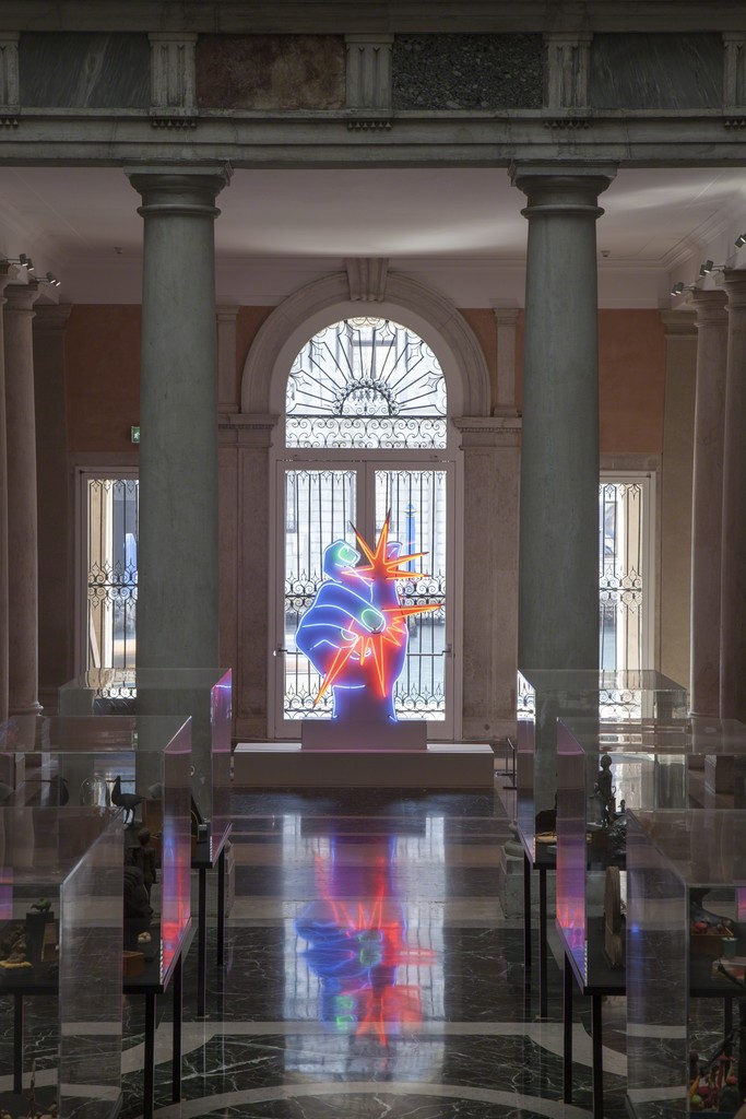 Martial Raysse, America America, 1964 Centre Pompidou - Musée national d'art moderne, Paris Installation view at Palazzo Grassi 2015 Ph : © Fulvio Orsenigo © Martial Raysse by SIAE 2015 Martial Raysse, America America, 1964 Centre Pompidou - Musée national d'art moderne, Paris Installation view at Palazzo Grassi 2015 Ph : © Fulvio Orsenigo © Martial Raysse by SIAE 2015