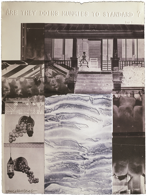 Robert Rauschenberg, ‘American Pewter with Burroughs IV’, 1981, Gemini G.E.L.