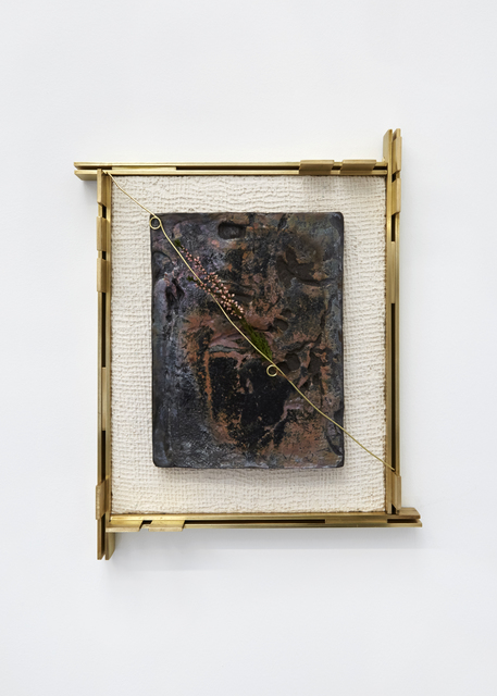 Claire Baily, ‘An Ageing Woman’, 2019, Sculpture, Raku fired ceramic, brass, jesmonite, pigment & heather, CASTOR
