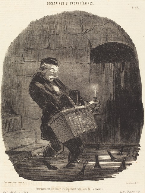 Honoré Daumier, ‘Inconvénient de louer... non loin d'une rivière’, 1847, National Gallery of Art, Washington, D.C.