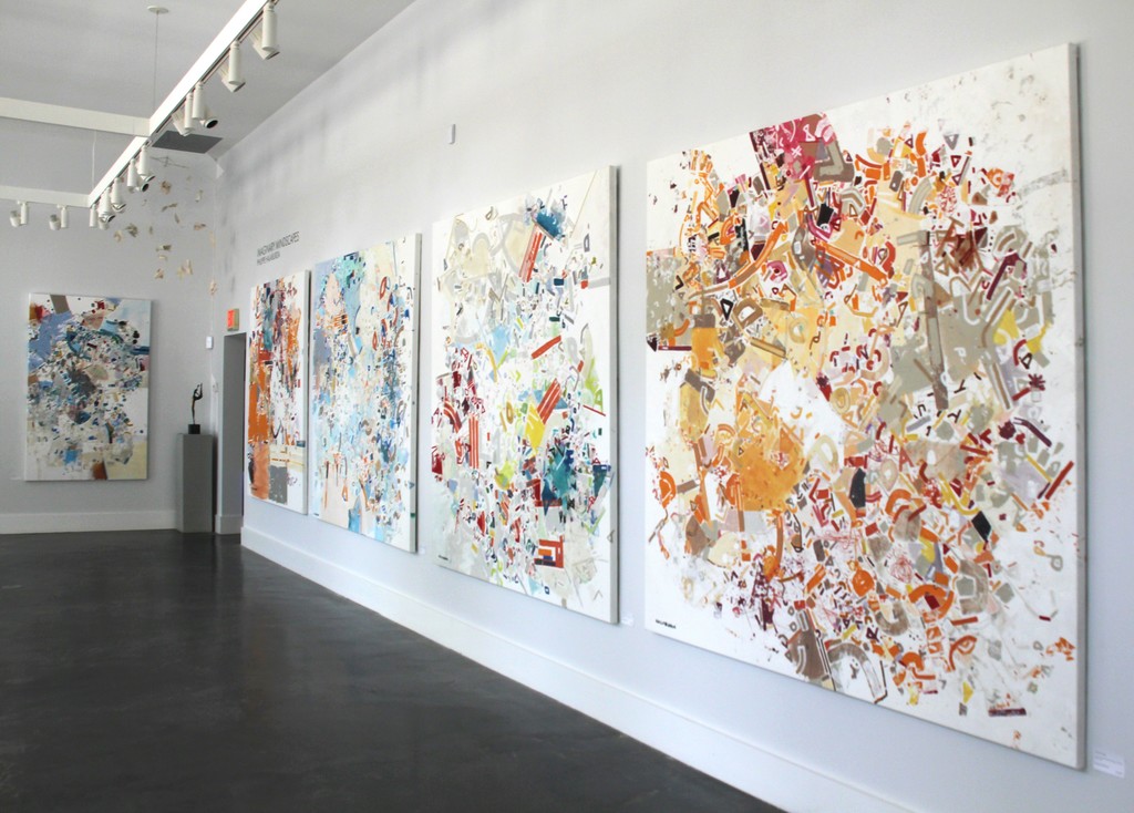 Left to Right:
"En Fabis Piecha", Philippe Halaburda, Acrylic, Felt Tip, Colored Pencil on Canvas, 75" x 47"
"Zysman", Philippe Halaburda, Acrylic, Felt Tip, Colored Pencil on Canvas, 76" x 68"
"Sohn Botany is Mine", Philippe Halaburda, Acrylic, Felt Tip, Colored Pencil on Canvas, 79" x 78"
"Kid Atlaas Meriko", Philippe Halaburda, Acrylic, Felt Tip, Colored Pencil on Canvas, 79" x 77"
"Hatch Cherokee", Philippe Halaburda, Acrylic, Felt Tip, Colored Pencil on Canvas, 79" x 79"
Left to Right:
"En Fabis Piecha", Philippe Halaburda, Acrylic, Felt Tip, Colored Pencil on Canvas, 75" x 47"
"Zysman", Philippe Halaburda, Acrylic, Felt Tip, Colored Pencil on Canvas, 76" x 68"
"Sohn Botany is Mine", Philippe Halaburda, Acrylic, Felt Tip, Colored Pencil on Canvas, 79" x 78"
"Kid Atlaas Meriko", Philippe Halaburda, Acrylic, Felt Tip, Colored Pencil on Canvas, 79" x 77"
"Hatch Cherokee", Philippe Halaburda, Acrylic, Felt Tip, Colored Pencil on Canvas, 79" x 79"