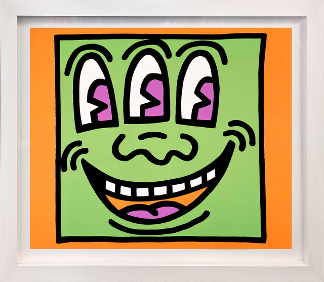 Keith Haring, ‘THREE EYES (FROM ICON SERIES)’, 1990, Print, SCREENPRINT, Gallery Art