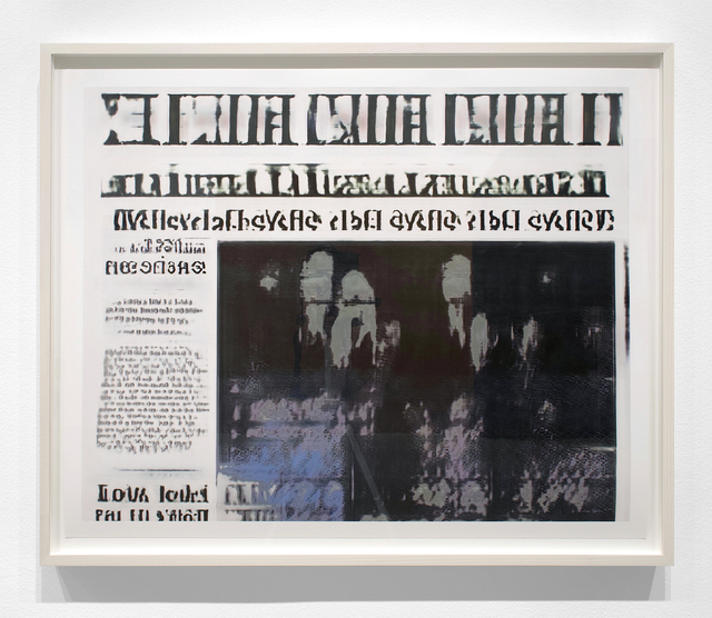 Jason Salavon, ‘Narrative Frame (Newspapers 2)’, 2019, Print, Archival pigment print, Inman Gallery