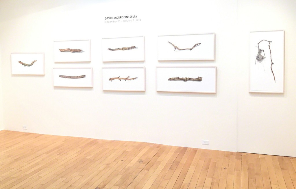 David Morrison 'Sticks', 2015. Installation Shot. David Morrison 'Sticks', 2015. Installation Shot.
