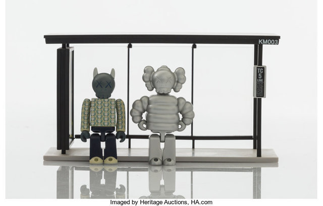 KAWS, ‘Bus Stop, Series 1-3’, 2002, Sculpture, Painted cast resin, Heritage Auctions