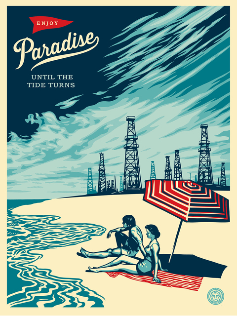 Shepard Fairey (OBEY), ‘Paradise turns’, ca. 2019, AYNAC Gallery
