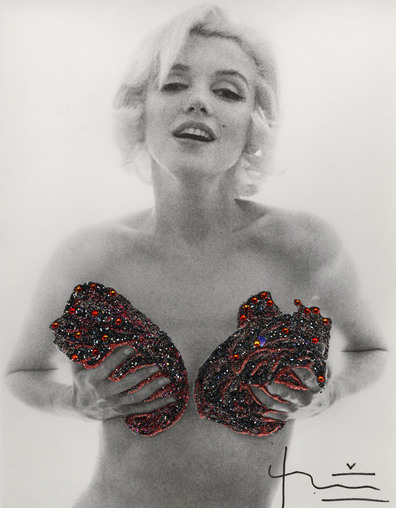 Bert Stern, ‘Marilyn Red Classic Charcoal Roses’, 2012, Kunzt Gallery