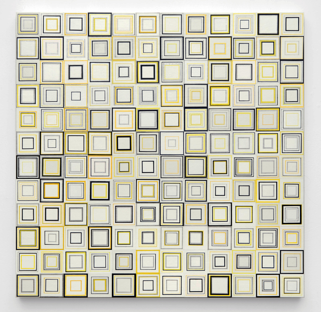 Yong Sin, ‘Square No. 563’, 2014, Painting, Acrylic on Paper over panel, Timothy Yarger Fine Art