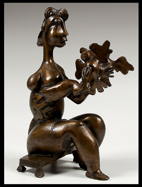Alexandra Nechita, ‘Alexandra NECHITA BRONZE SCULPTURE Let There Be Peace Signed Petite Picasso Art’, 21st Century , Sculpture, Full Round Bronze Sculpture, Original Art Broker