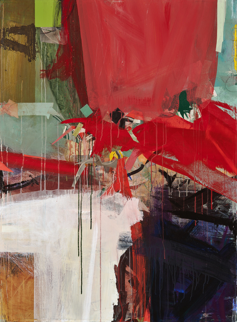 Carol Gove, ‘Escalate’, Painting, Acrylic and collage on panel, Stremmel Gallery