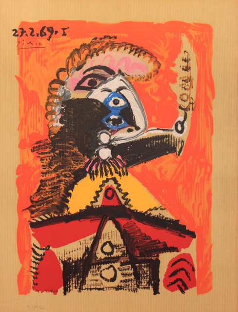Pablo Picasso, ‘Portrait Imaginair 27--2-69 I’, 1970, Print, Lithograph on Arches paper, Juffermans Fine Art