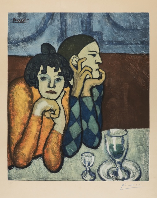 Pablo Picasso, ‘L'Arlequin et sa Compagne’, c.1960, Print, Collotype printed in colours, Forum Auctions