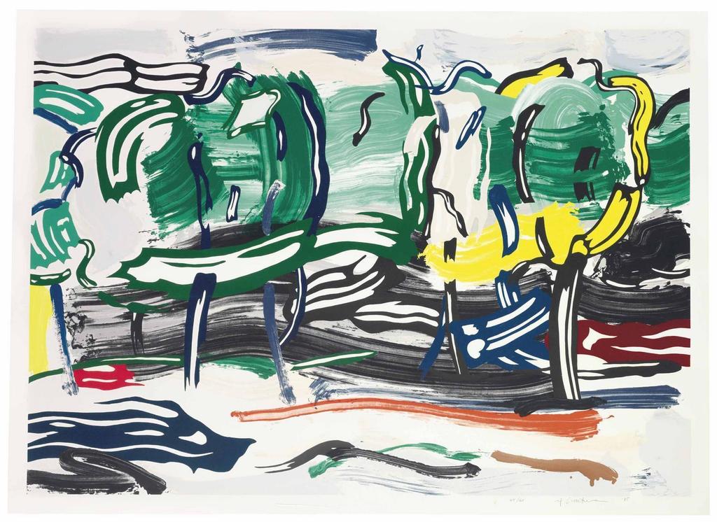 Roy Lichtenstein - Road Before the Forest, from Landscape Series