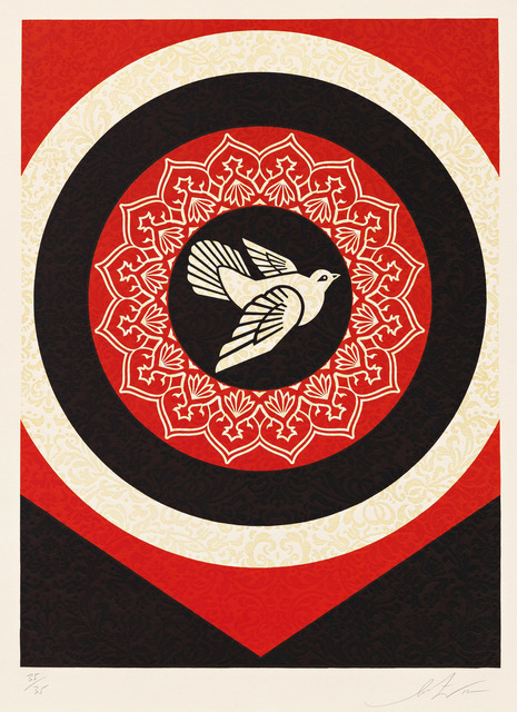 Shepard Fairey (OBEY), ‘Dove Target Black’, 2012, Pace Prints