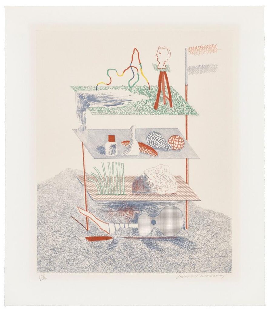 David Hockney - Serenade, from: The Blue Guitar