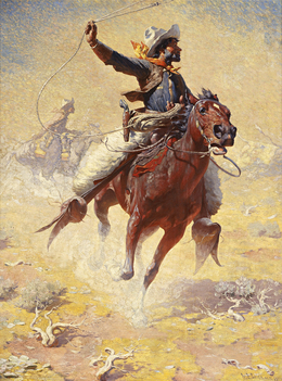 William Robinson Leigh, ‘The Roping’, 1914, Blanton Museum of Art