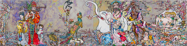 Takashi Murakami, ‘One encounters a multitude of hardships and disasters along the way to the netherworld, yet this process allows one to take the proper form of a human being and thus attain Buddhahood’, 2018, Gagosian
